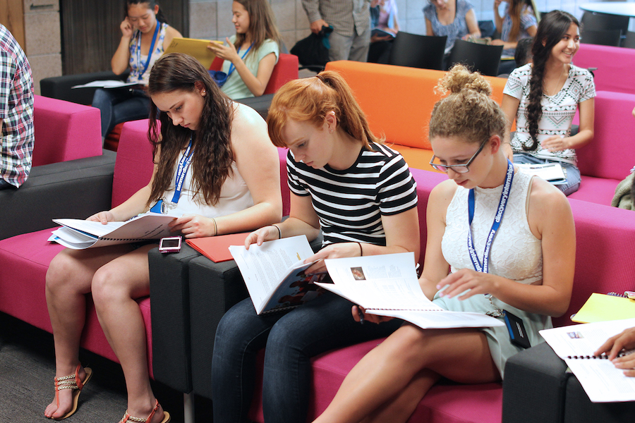 RMP students in Santa Cruz main lounge