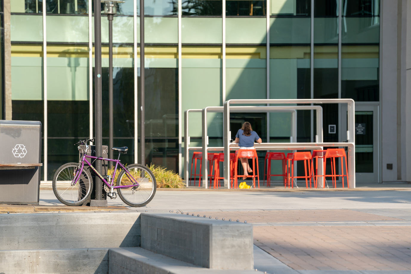 outside library