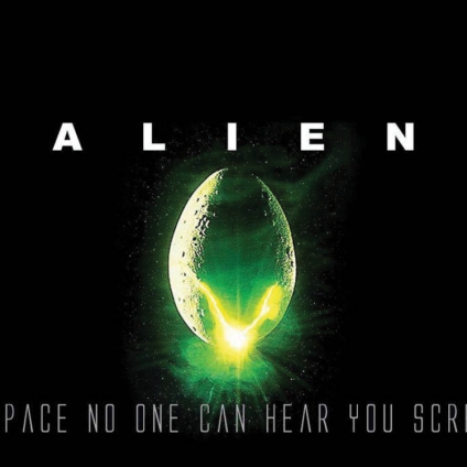 movie banner for alien